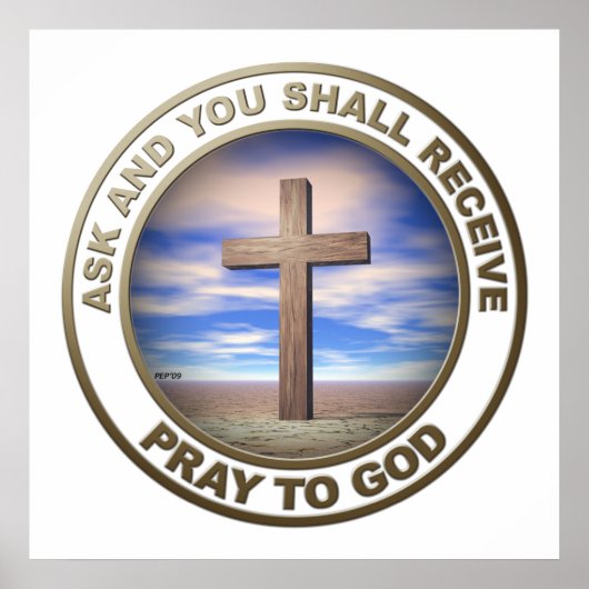 神に祈向かって ポスター (正面)