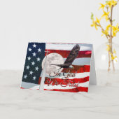 神に私たちはグリーティングカードを信頼 カード (黄色い花)