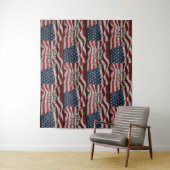 神に私たちはバーンドボ素朴ードアメリカ国旗を信頼する タペストリー (インサイチュ)