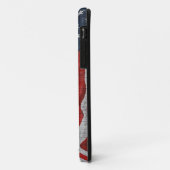 神に私たちはバーンドボ素朴ードアメリカ国旗を信頼する Case-Mate iPhoneケース (裏面/左)