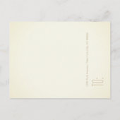 神に見捨てられた私 - ポストカード / 出欠確認 / 招待状 (裏面)