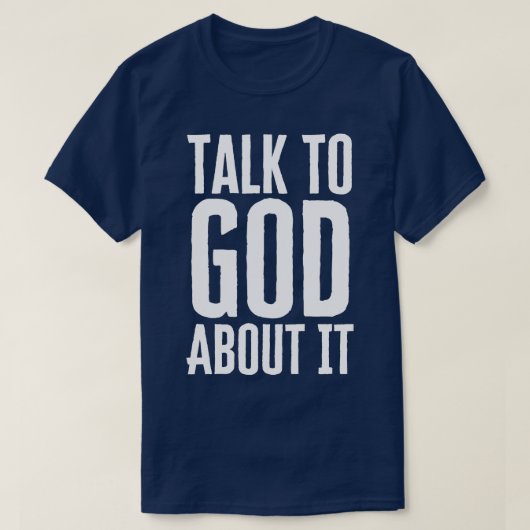 神に話し掛ける Tシャツ (デザイン正面)