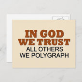 神に誓って我々はユーモアを信じる ポストカード (正面/裏面)