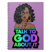 神に語る黒メラニンの女性のsista