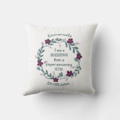 神に賛美答える祈りの言葉 |フローラリース クッション (裏面)