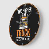 神に近い高いトラック ラージ壁時計 (傾斜)