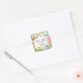 神に近づく |ジェームズ4:8 スクエアシール (封筒)