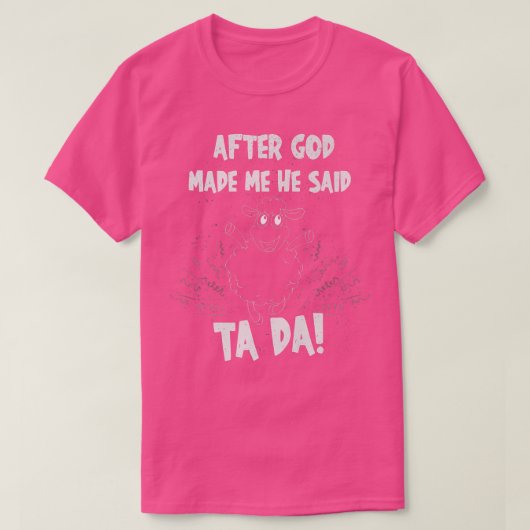 神に追われた羊は多田と言った Tシャツ (デザイン正面)