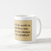 神に逃げ込むマグカップ" コーヒーマグカップ (正面右)