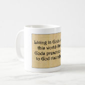 神に逃げ込むマグカップ" コーヒーマグカップ (正面左)