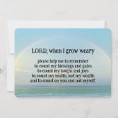 「神に頼る」カード (正面)