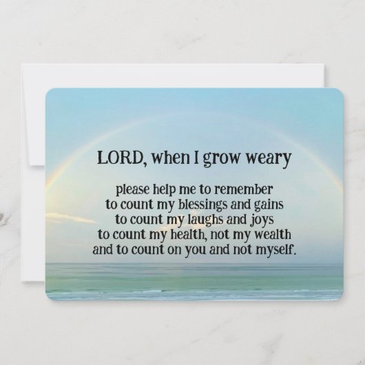 「神に頼る」カード (正面)