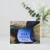 神のあなたへの愛を思い出してください。キリスト教の信仰 ポストカード (スタンド正面)