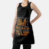 神のおもしろい忠実なキリスト教徒の宗教上の奉仕者 エプロン (インサイチュ)