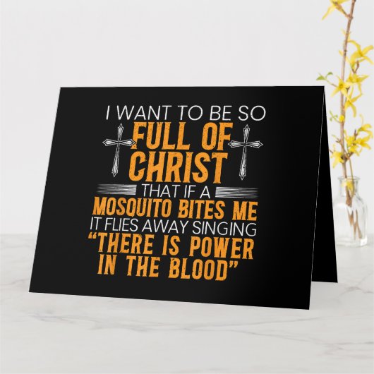 神のおもしろい忠実なキリスト教徒の宗教上の奉仕者 カード (黄色い花)