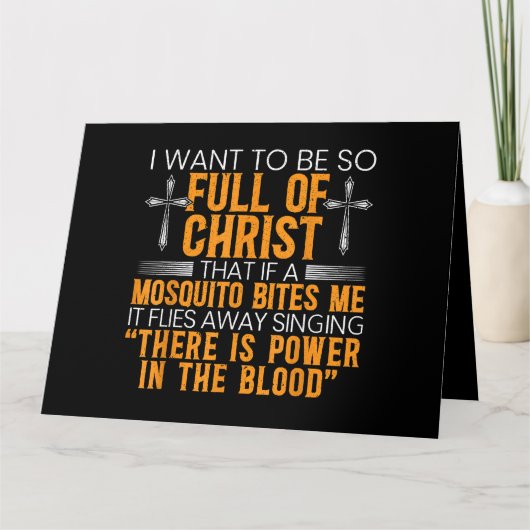 神のおもしろい忠実なキリスト教徒の宗教上の奉仕者 カード (正面)