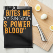 神のおもしろい忠実なキリスト教徒の宗教上の奉仕者 キッチンタオル (四つ折り)