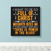 神のおもしろい忠実なキリスト教徒の宗教上の奉仕者 キャンバスプリント (インサイチュ (ウッドフロア))