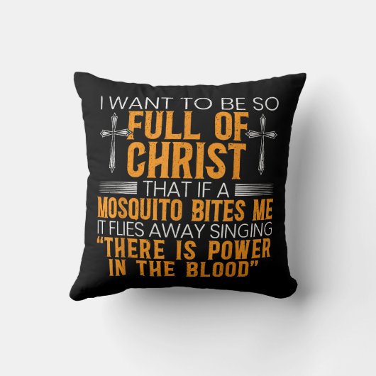 神のおもしろい忠実なキリスト教徒の宗教上の奉仕者 クッション (裏面)