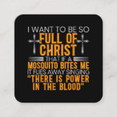 神のおもしろい忠実なキリスト教徒の宗教上の奉仕者 スクエア名刺 (正面)