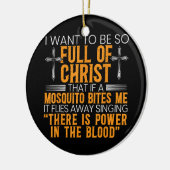 神のおもしろい忠実なキリスト教徒の宗教上の奉仕者 セラミックオーナメント (左)