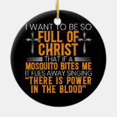 神のおもしろい忠実なキリスト教徒の宗教上の奉仕者 セラミックオーナメント (裏面)