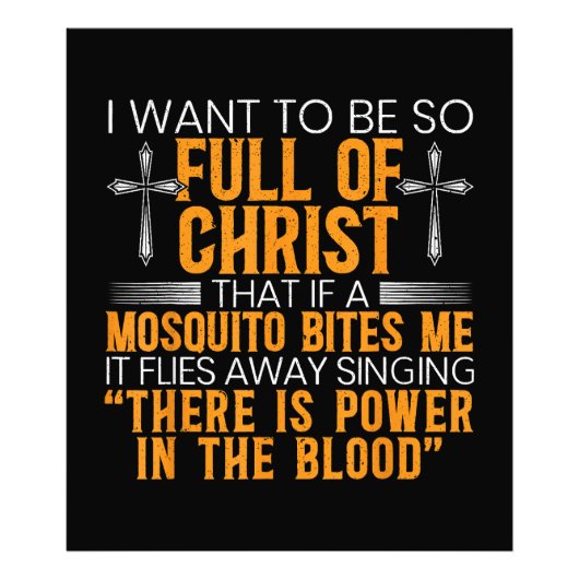 神のおもしろい忠実なキリスト教徒の宗教上の奉仕者 フォトプリント            (正面)