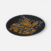 神のおもしろい忠実なキリスト教徒の宗教上の奉仕者 ペーパープレート (アングル)