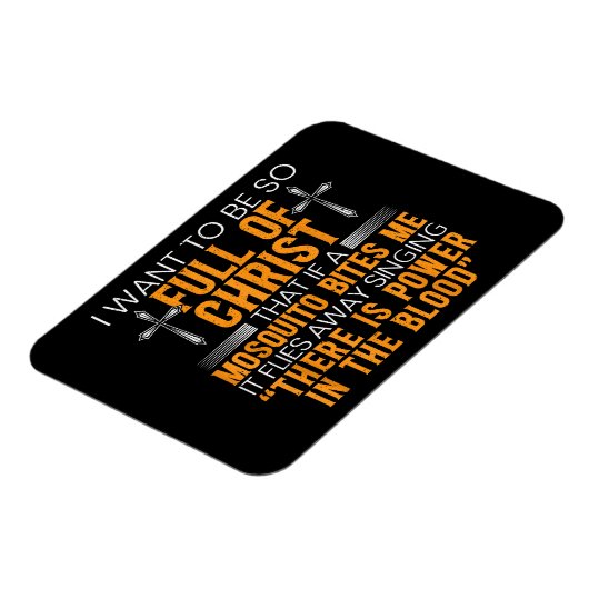 神のおもしろい忠実なキリスト教徒の宗教上の奉仕者 マグネット (左側)