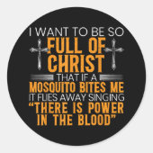 神のおもしろい忠実なキリスト教徒の宗教上の奉仕者 ラウンドシール (正面)