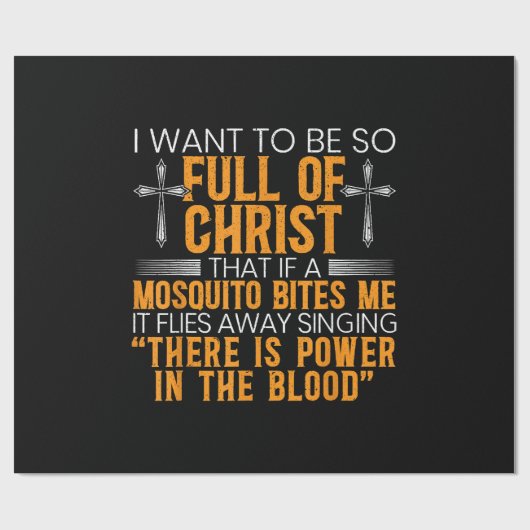 神のおもしろい忠実なキリスト教徒の宗教上の奉仕者 ラッピングペーパー (フラット)