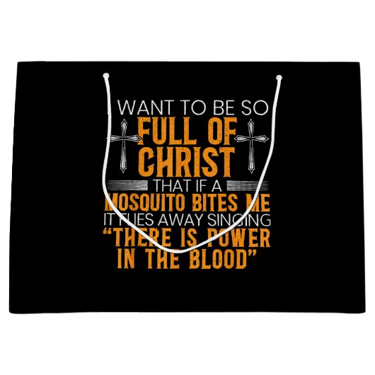 神のおもしろい忠実なキリスト教徒の宗教上の奉仕者 ラージペーパーバッグ (正面)