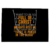 神のおもしろい忠実なキリスト教徒の宗教上の奉仕者 ラージペーパーバッグ (裏面)