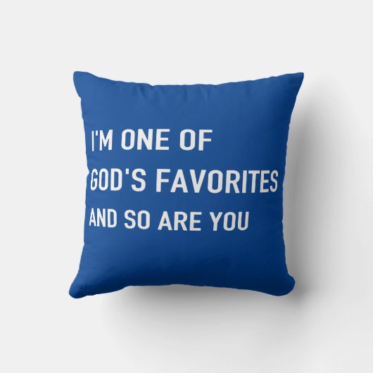 神のお気に入りの枕の1つ クッション (裏面)