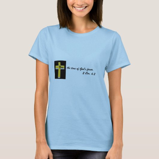 『神のお気に入り聖書の詩』/女性のTシャツ Tシャツ (正面)