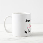 神のお陰で南誕生によるアメリカ人 コーヒーマグカップ (左)