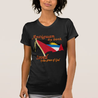 神のお陰で救われる誕生によるAntiguan Tシャツ