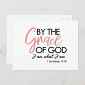 神のお陰で私は私が郵便はがきであるものです 案内ポストカード (正面/裏面)