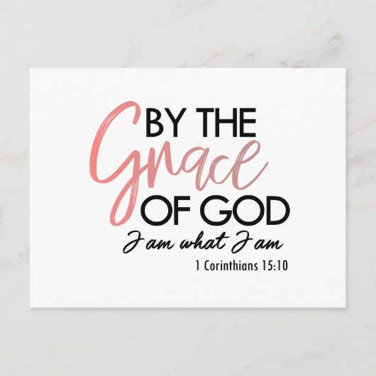 神のお陰で私は私が郵便はがきであるものです 案内ポストカード (正面)