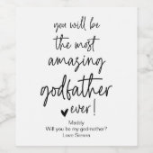 神のお願いかな頼い ワインラベル (シングルラベル)