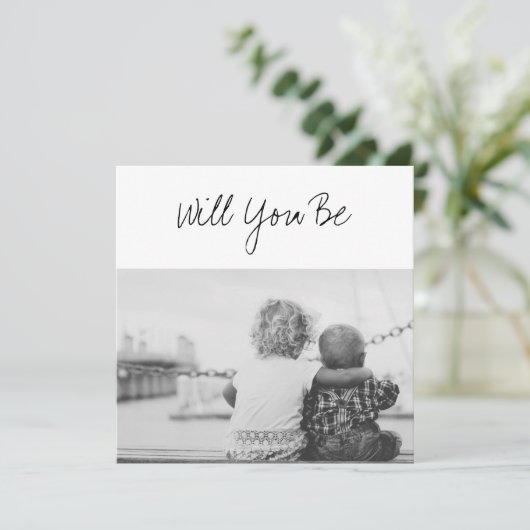 神のご両親になるベビー&兄弟姉妹写真 カード (スタンド正面)