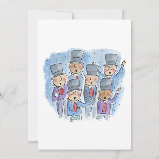 神のご加護を、喜びに満ちた紳士諸君に 招待状 (正面)