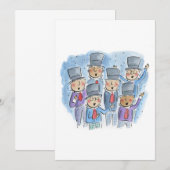 神のご加護を、喜びに満ちた紳士諸君に 招待状 (正面/裏面)