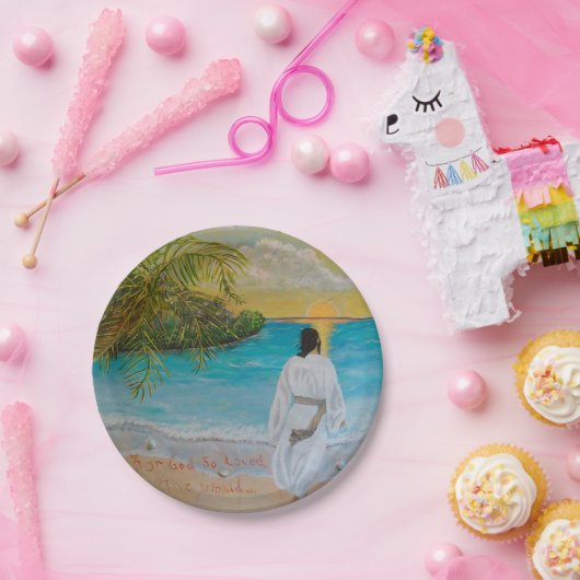 "神のために世界を愛した"紙プレート ペーパープレート (パーティー)