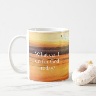 神のために何ができるか コーヒーマグカップ