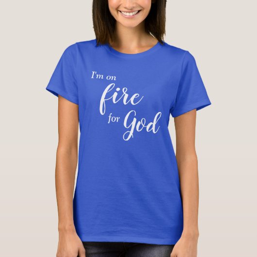 神のために燃えている Tシャツ (正面)