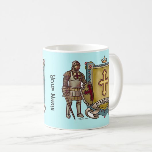 神のためのキリスト教戦士 コーヒーマグカップ (正面右)