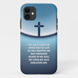 神のためのジョンの3:16はそう世界を愛しました iPhone 11 ケース