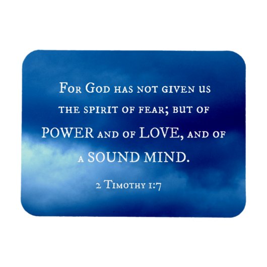 神のためのテモテの2 1:7は…与えませんでした マグネット (横)