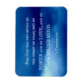 神のためのテモテの2 1:7は…与えませんでした マグネット (縦)